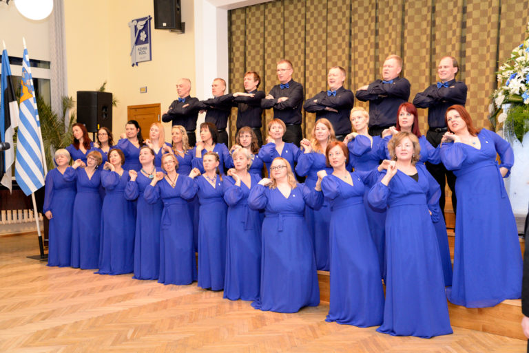 EV100 Anija valla vabariigi aastapäeva pidulik kontsert-vastuvõtt Segakoor Hannijöggi esinemas